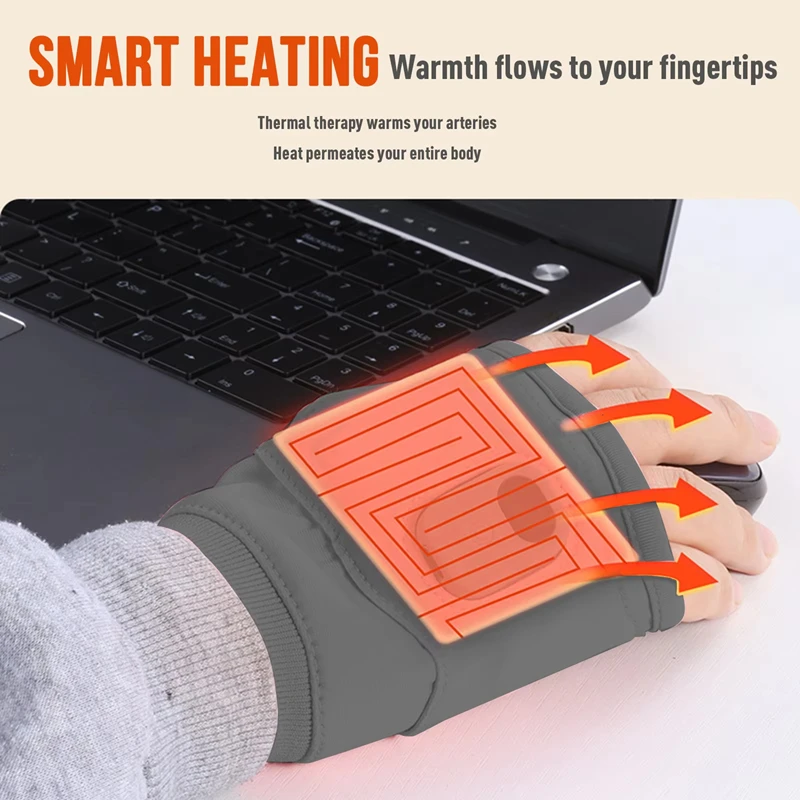 Cycling Gear Temperature - Guanti riscaldanti con ricarica USB con
