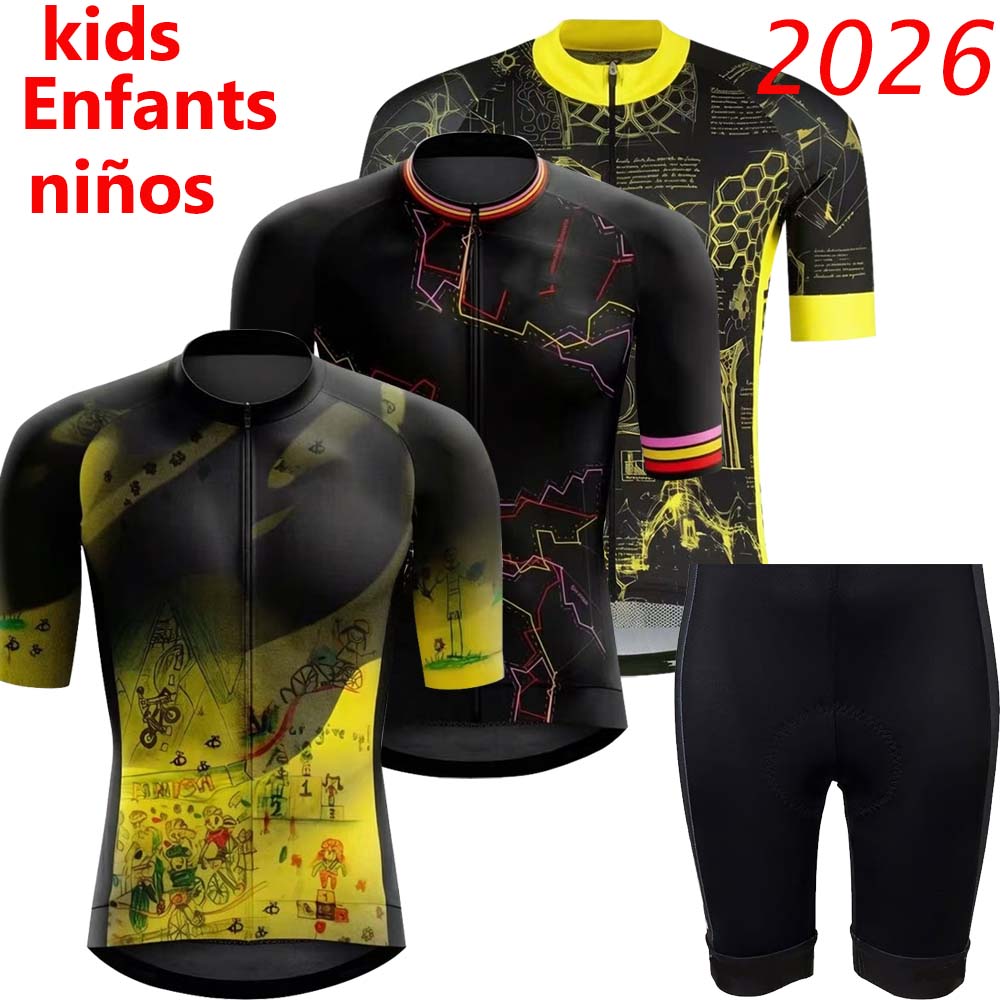 Cycling Protective Gear Kids - Set Maglia Ciclismo Bambini Tour Francia