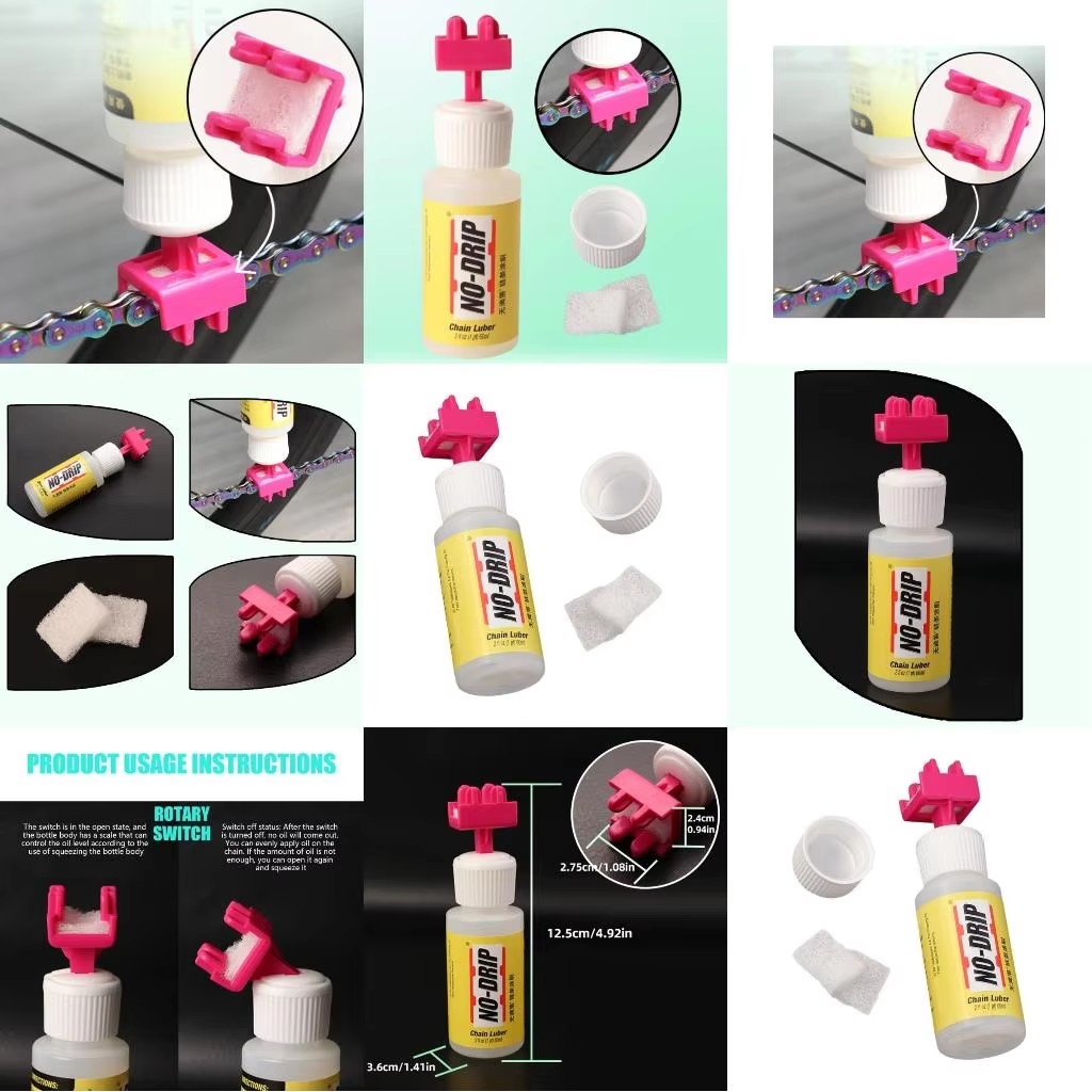 Bicycle Chain Lubricant - Set Lubrificante per Bicicletta Senza Gocciolamento,