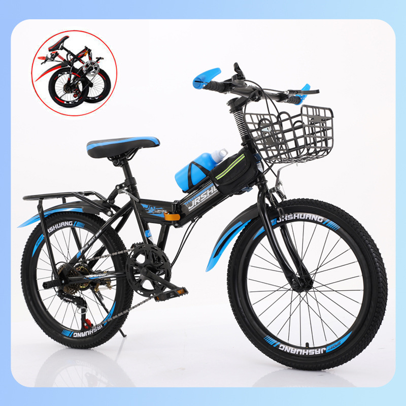 Cycling Gear Inches - Bicicletta da montagna pieghevole per bambini,
