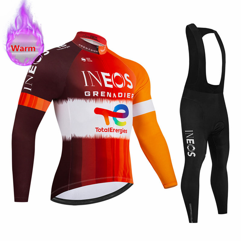 Cycling Gear Logo - Set Maglia Termica Invernale a Maniche