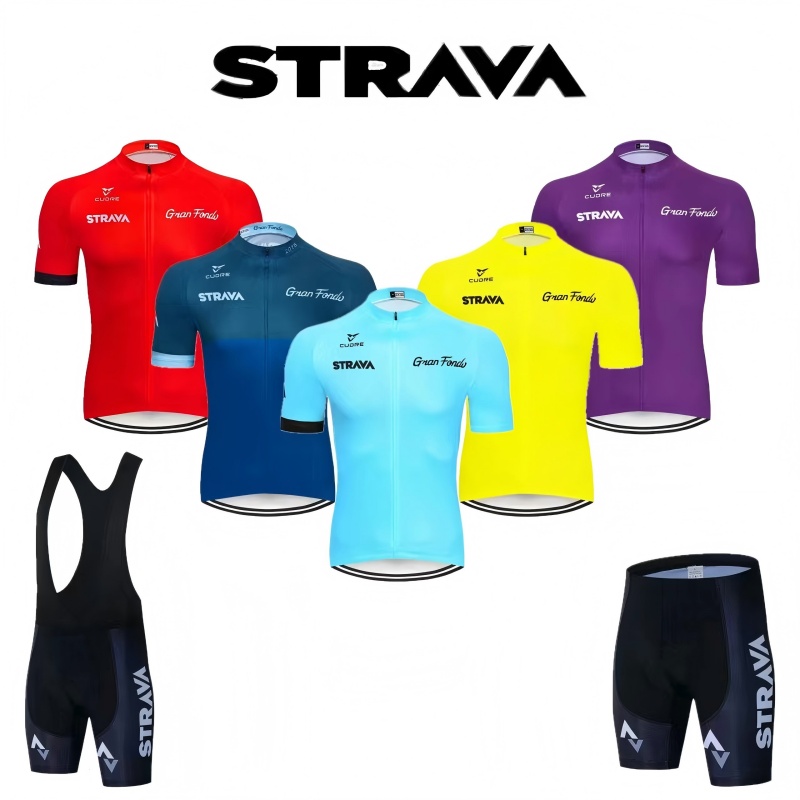 Padded Cycling Shorts - STRAVA Set da ciclismo Abbigliamento da